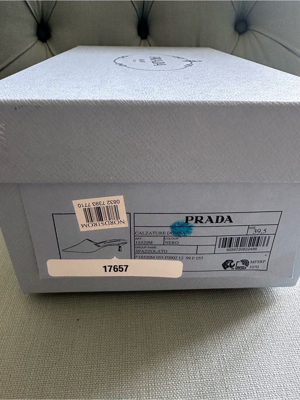 Authentic Prada Black Patent Leather Pointed Mules with original box - Picture 5 of 5